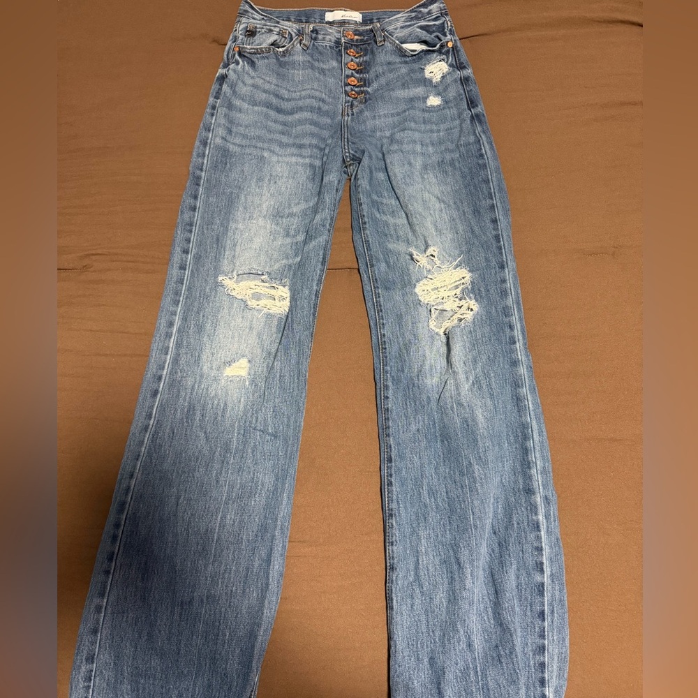 Distressed Blue Women's Jeans